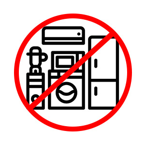 Prohibited item - Appliance